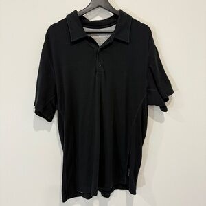 Eddie Bauer Size L FreeDry Classic Black Polo Shirt Size L